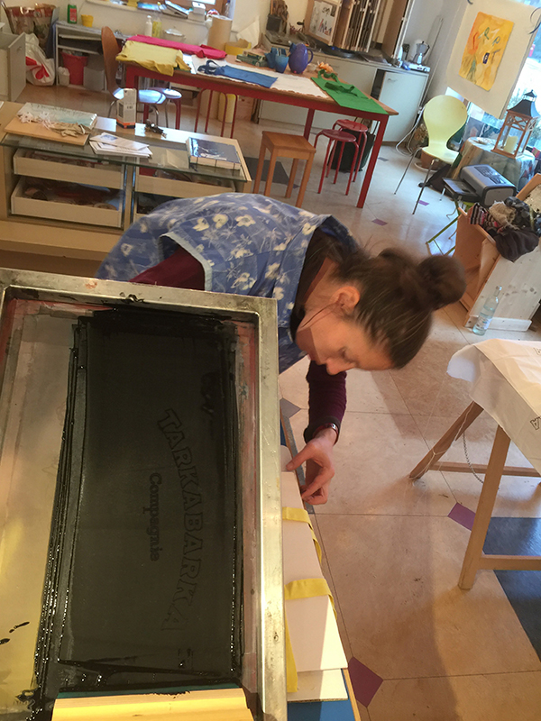 Vorbereitungen-Siebdruck